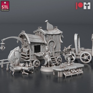 STL Miniatures - Potion Vendor